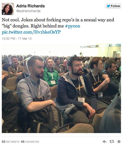 The Tweet that sparked the #DongleGate controversy