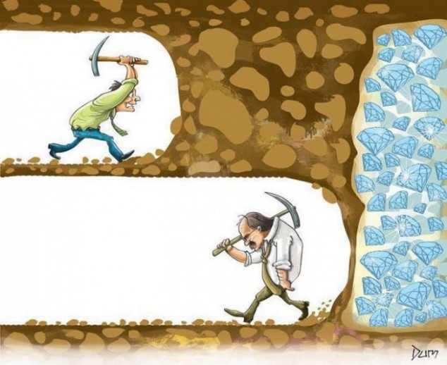 Don't give up; you could be right on the edge of a really interesting discovery.