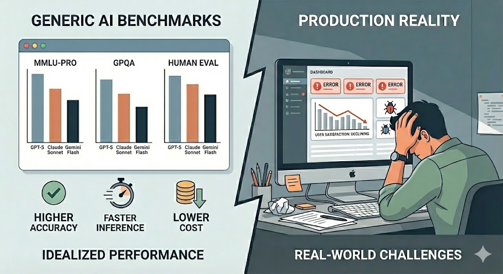 Generic benchmarks show improvement, but production applications can still perform worse on your specific use case